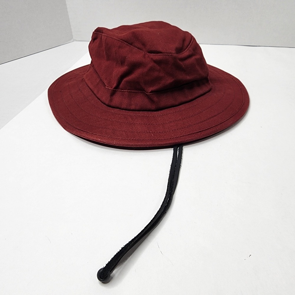 Brixton Packable Suffolk Bucket Hat Size Small Plum (Maroon) Adjustable Chin Str